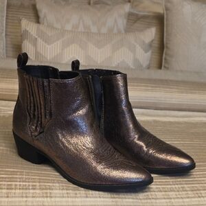 Circus by Sam Edelman Brown Metallic Ankle Boots